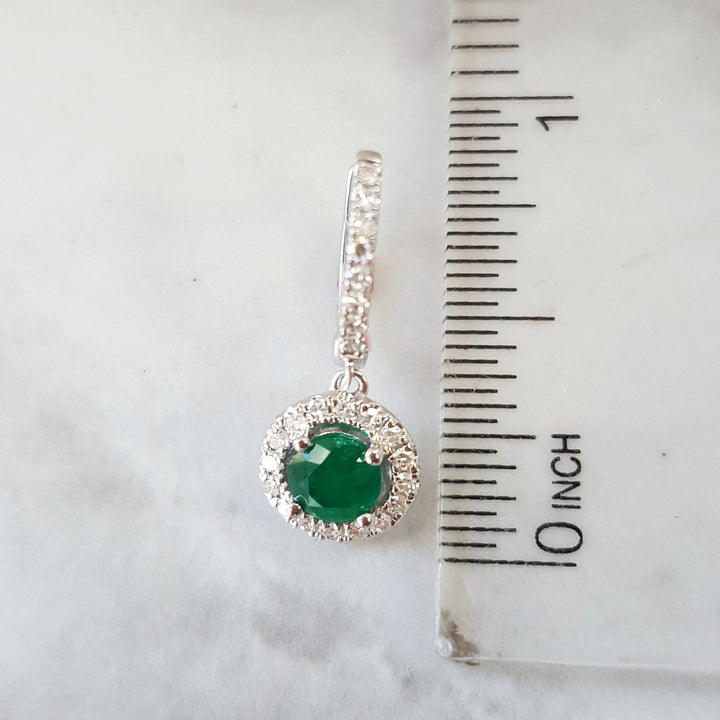 Good Fortune Emerald Dangle Earrings