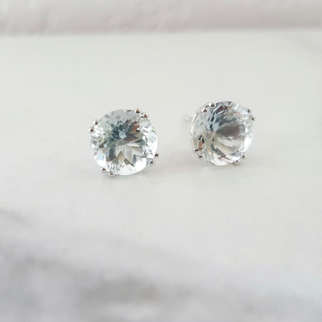 Essential Aquamarine Studs