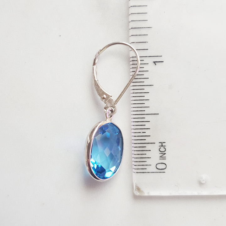 Essentially Effortless Blue Topaz Dangle Earrings