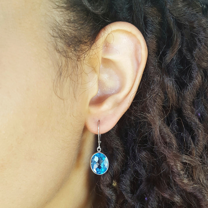 Essentially Effortless Blue Topaz Dangle Earrings