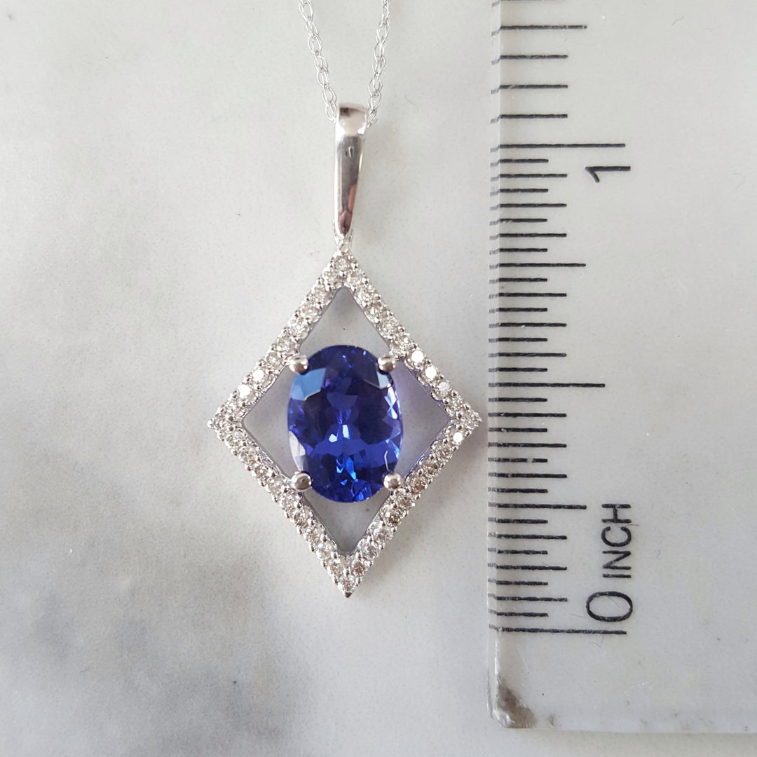 Tanzanite of Diamonds Pendant