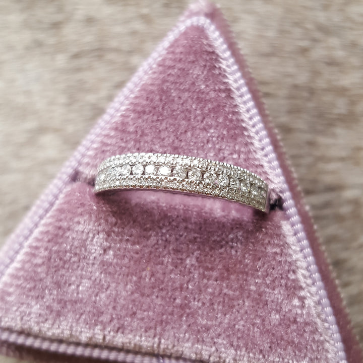 White Gold Triple Threat Diamond Band