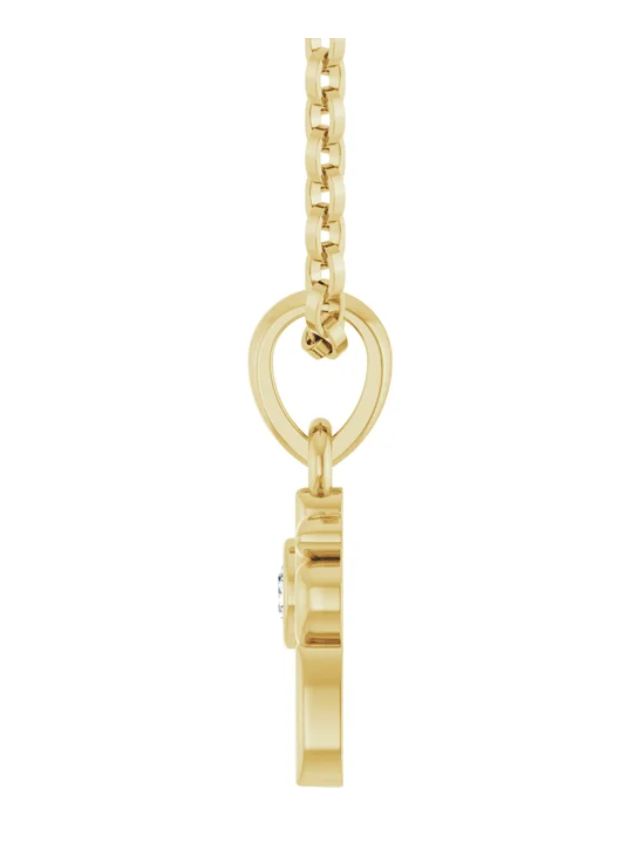 14k Dog Mom Diamond Necklace