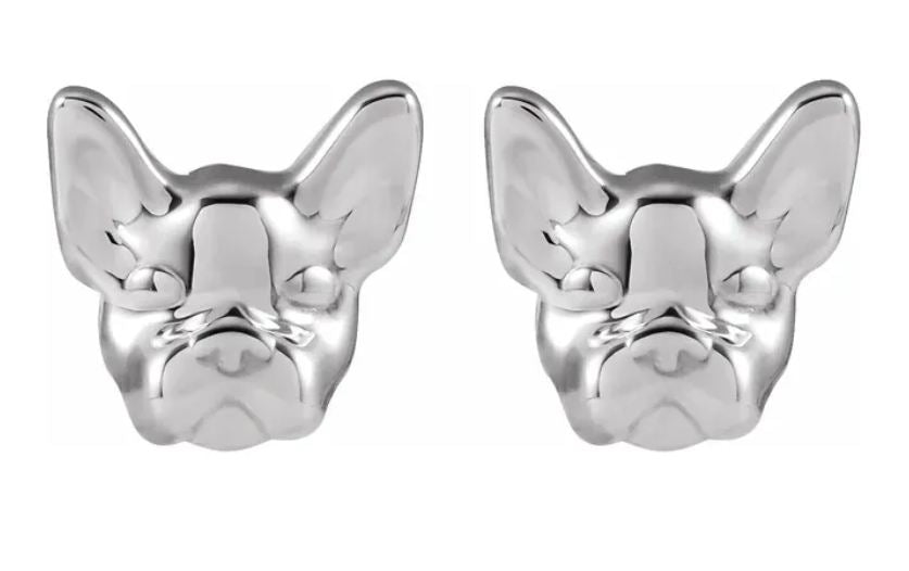 French Bulldog Petite Stud Earrings