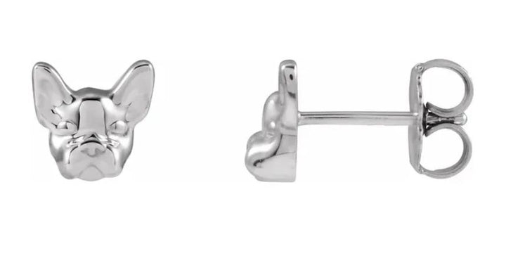 French Bulldog Petite Stud Earrings