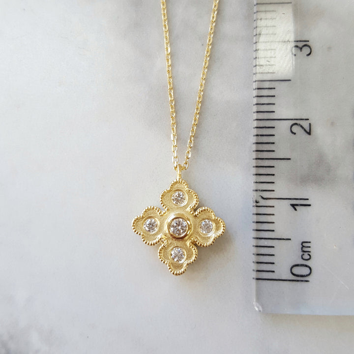 Adorned With Diamonds Clover Pendant