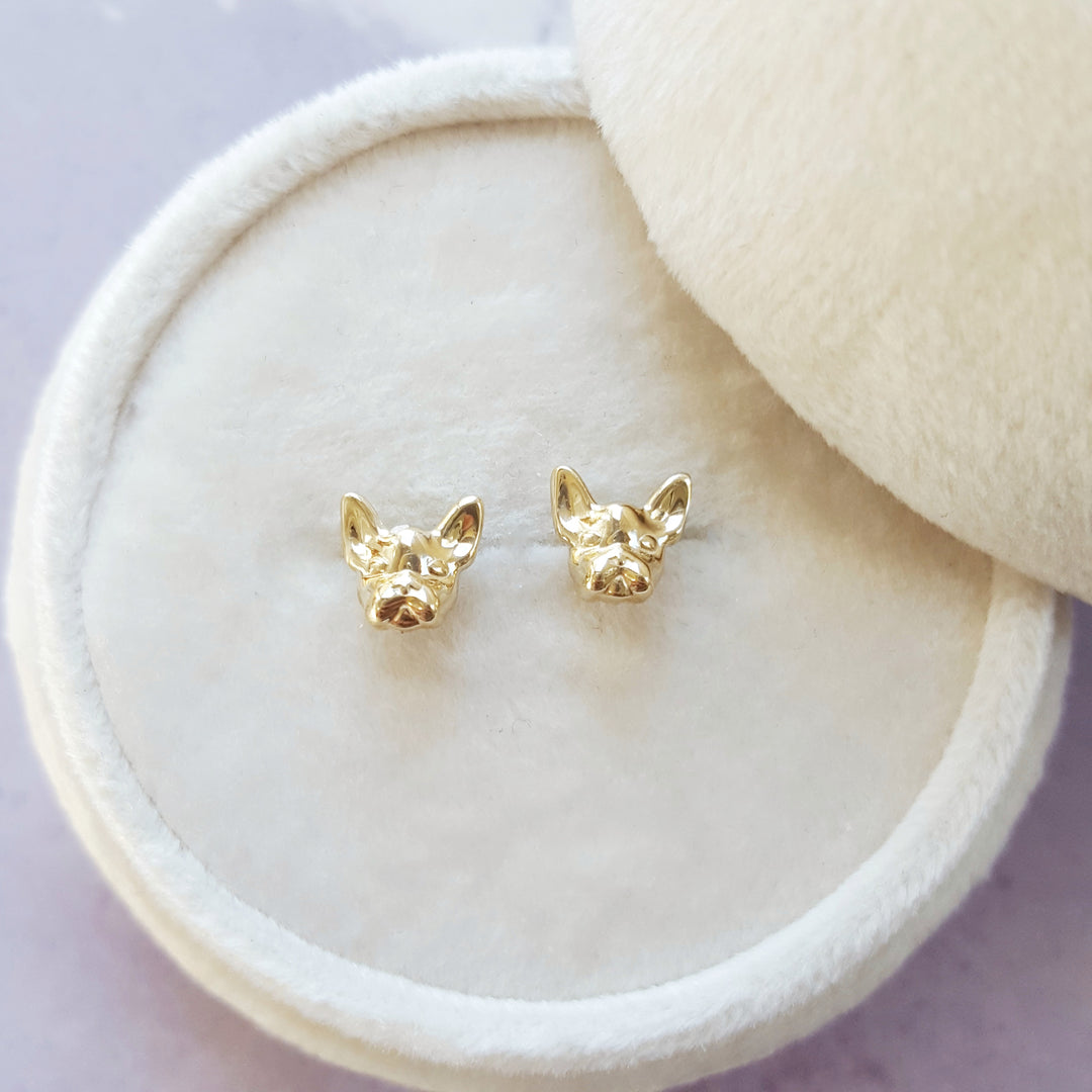 French Bulldog Petite Stud Earrings