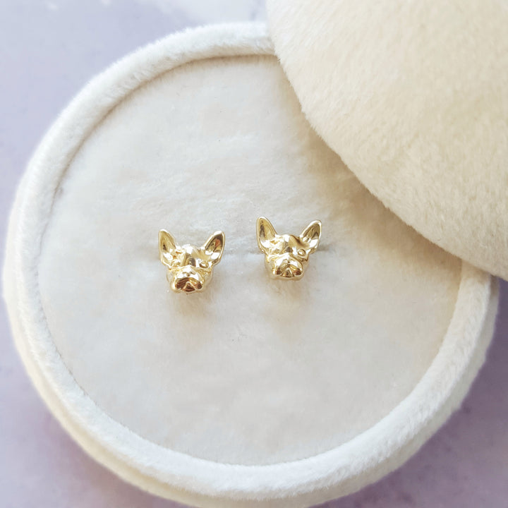 French Bulldog Petite Stud Earrings