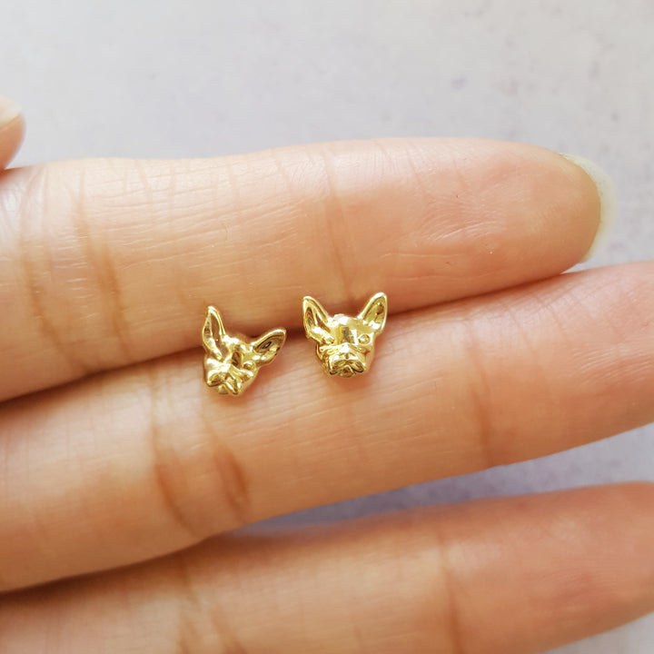 French Bulldog Petite Stud Earrings