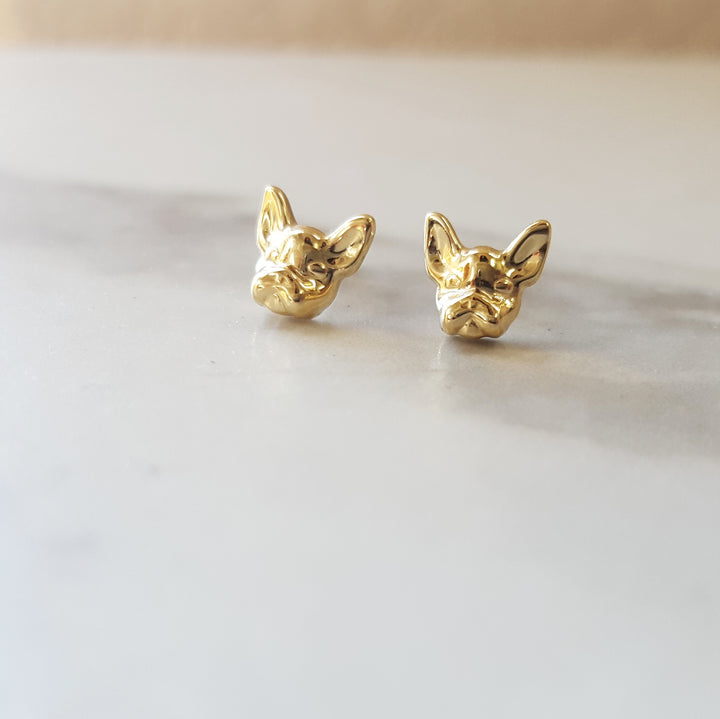 French Bulldog Petite Stud Earrings