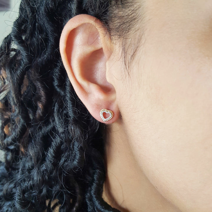 Better Together Diamond Heart Studs