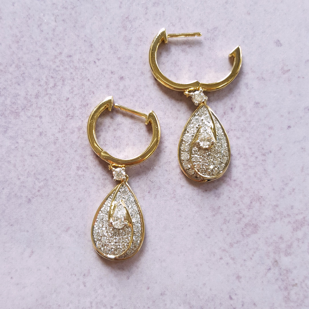 Stand-Out Swoop Diamond Earrings
