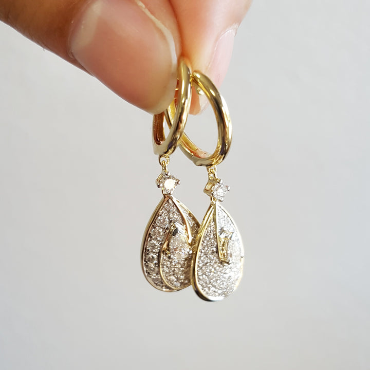 Stand-Out Swoop Diamond Earrings