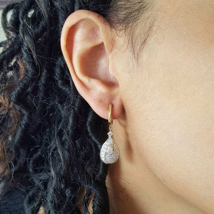 Stand-Out Swoop Diamond Earrings