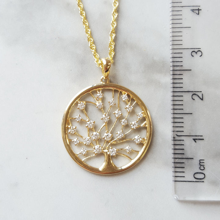 Tree Of Life Diamond Pendant