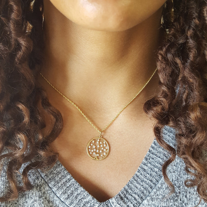 Tree Of Life Diamond Pendant