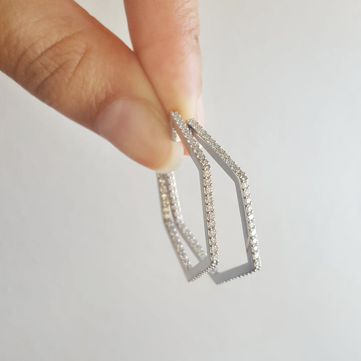 Geometric Diamond hoops
