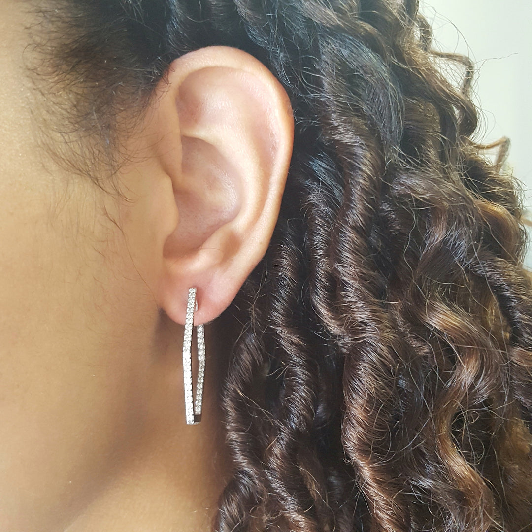 Geometric Diamond hoops