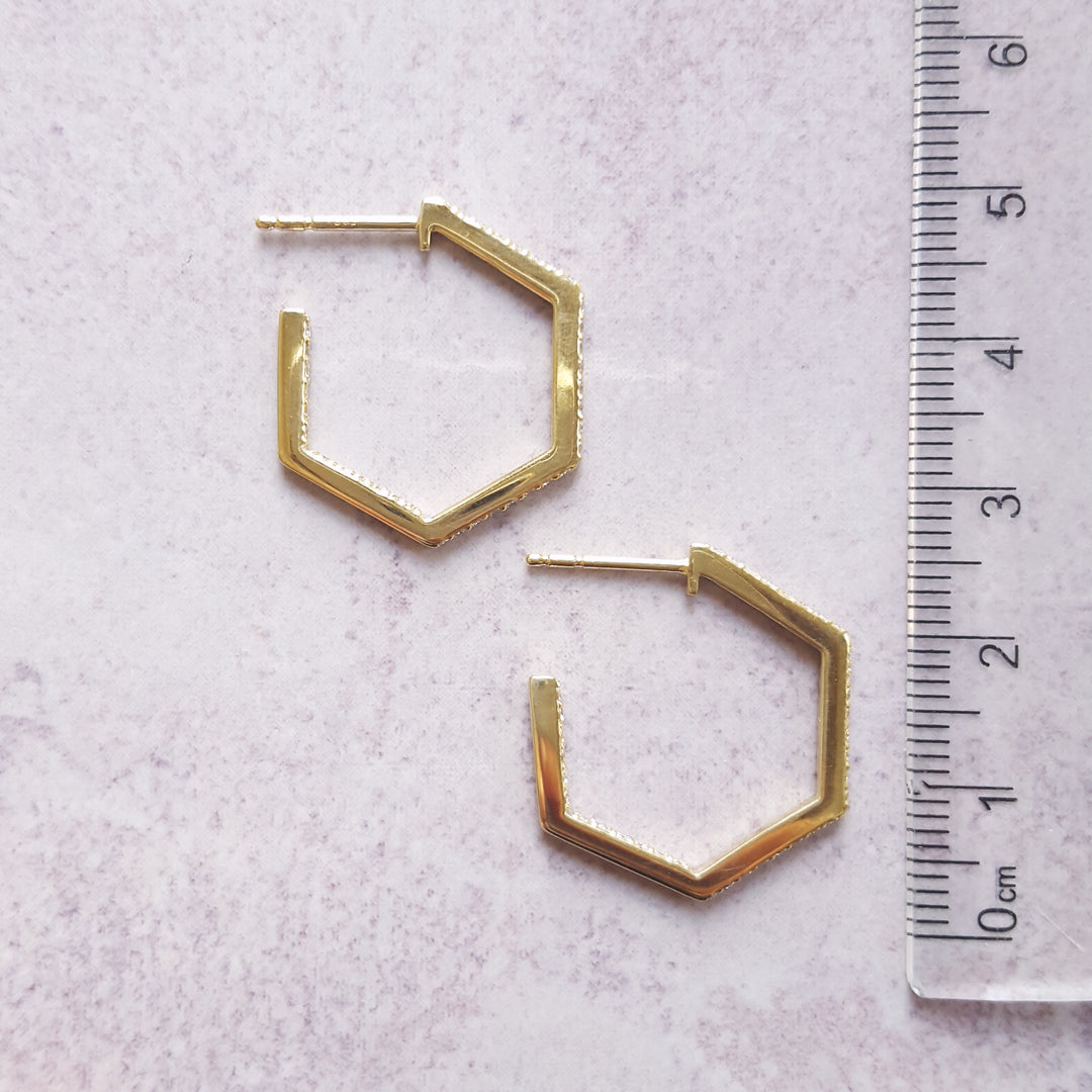 Geometric Diamond Hoops