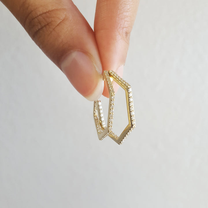 Geometric Diamond Hoops