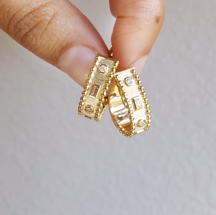 Flush Set Vintage Inspired Earrings