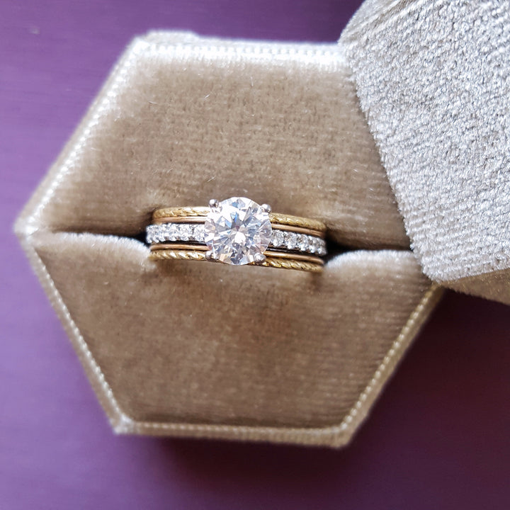 Southwestern Rope Texture Engagement Ring Semi Mount