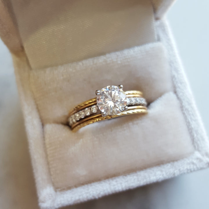 Southwestern Rope Texture Engagement Ring Semi Mount