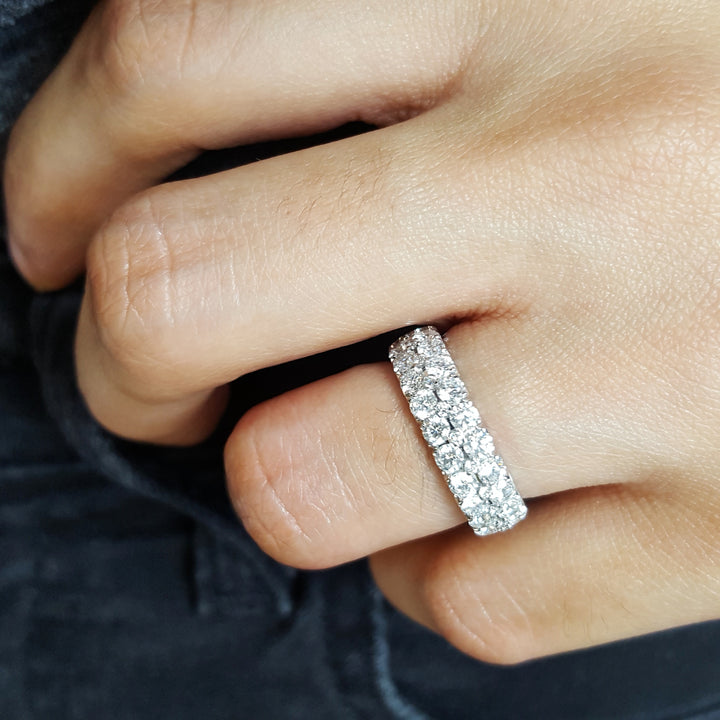 Pave Wide Diamond Band