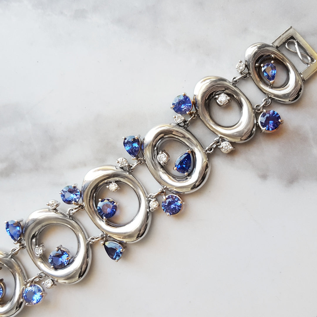 One of a Kind Mod Sapphire Bracelet