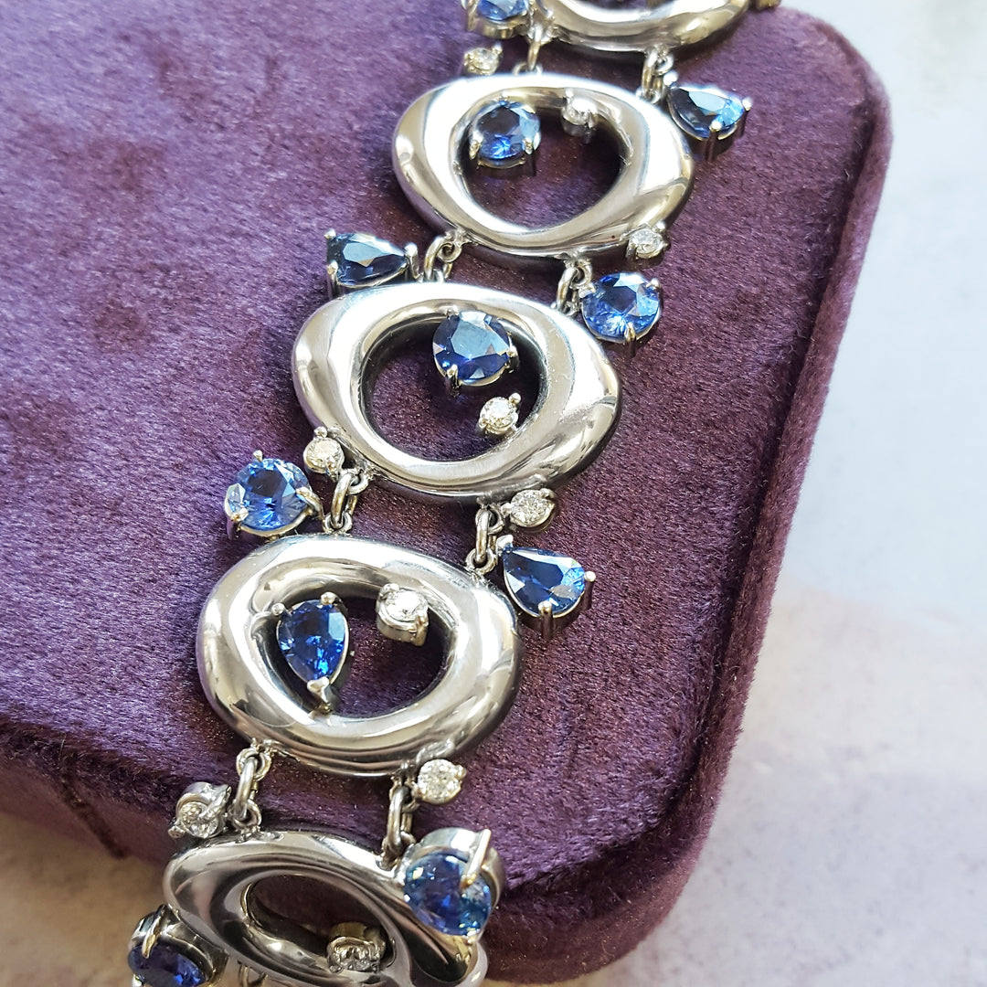 One of a Kind Mod Sapphire Bracelet