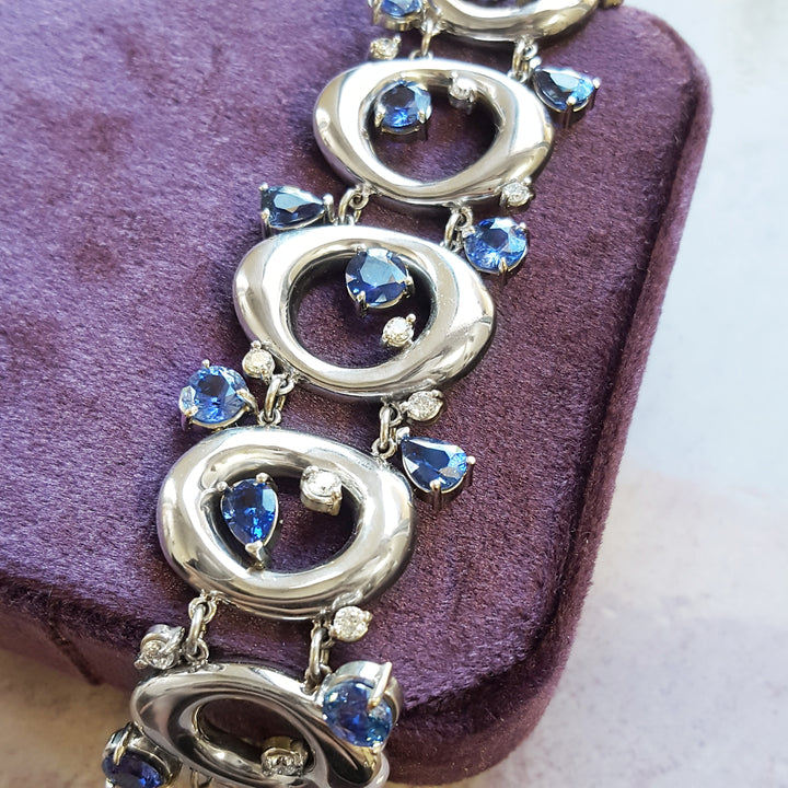 One of a Kind Mod Sapphire Bracelet