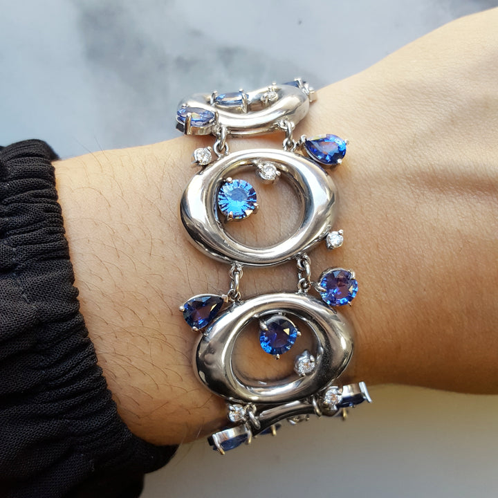 One of a Kind Mod Sapphire Bracelet