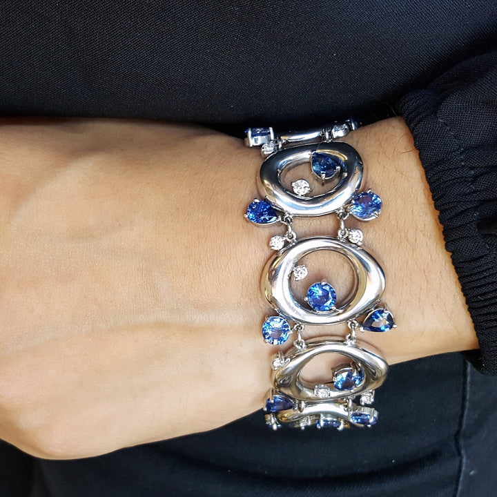 One of a Kind Mod Sapphire Bracelet