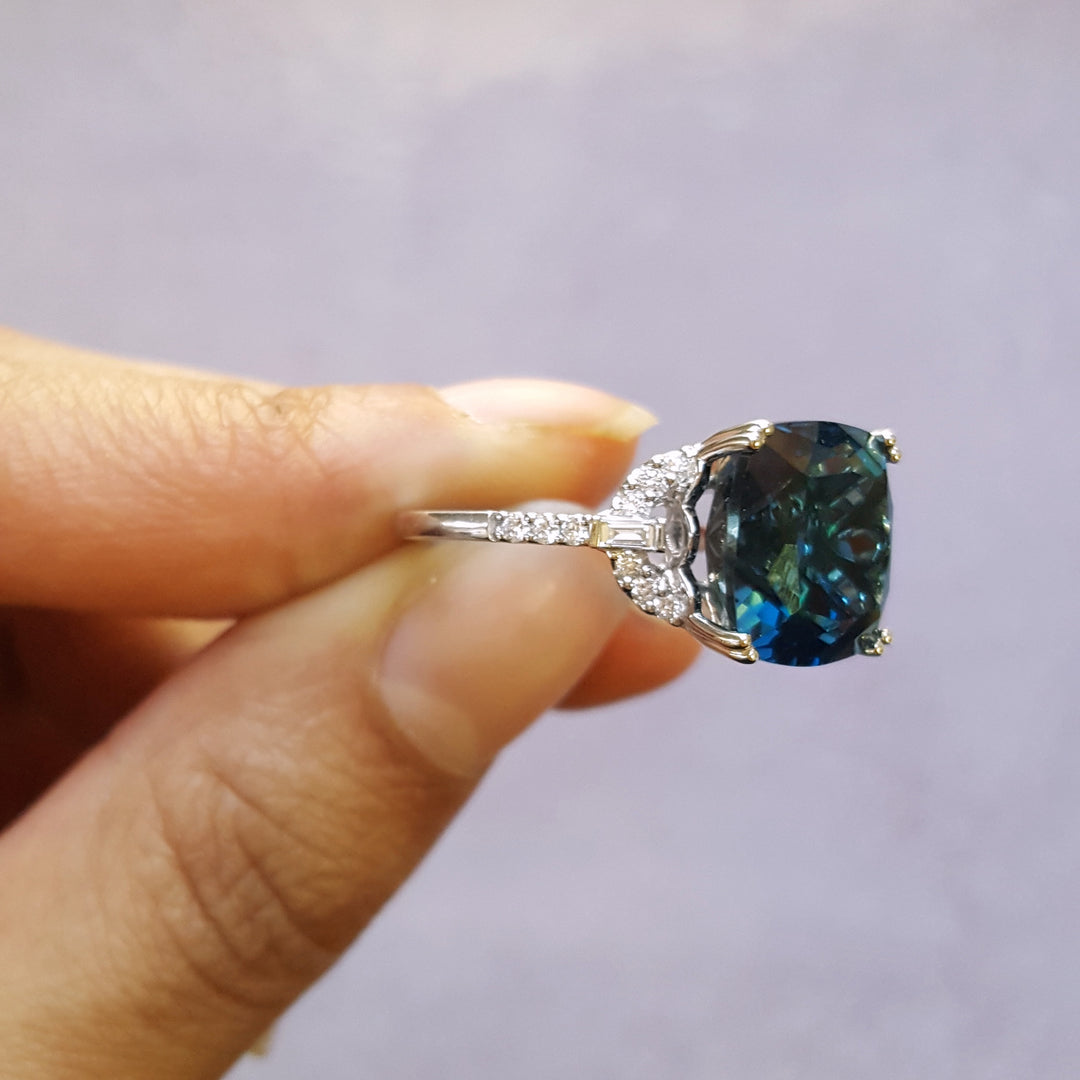 London Blue Topaz Statement Ring
