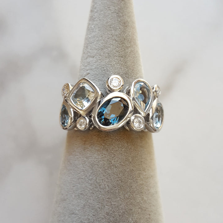 Bezel Set Multi-Stone Ring