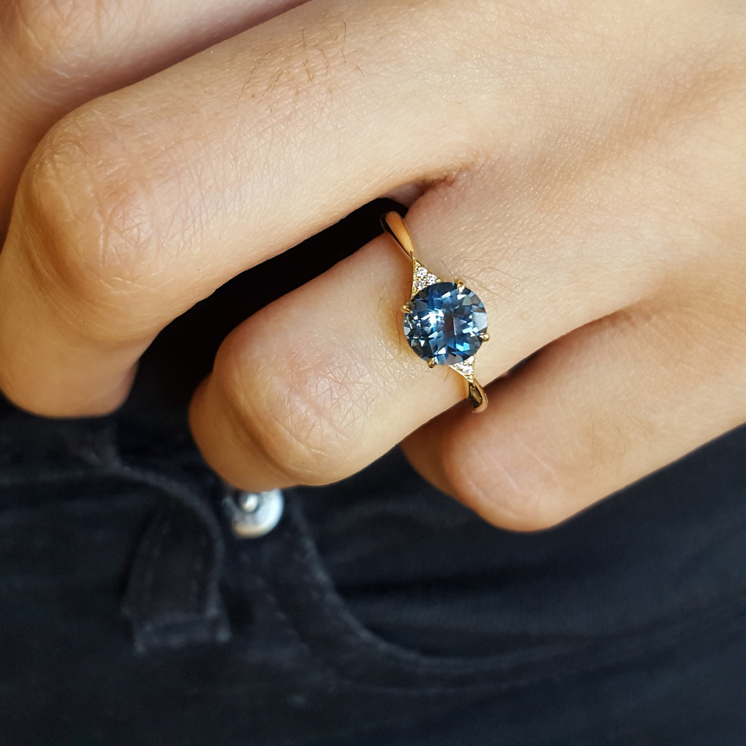 London Blue Topaz Classic Ring