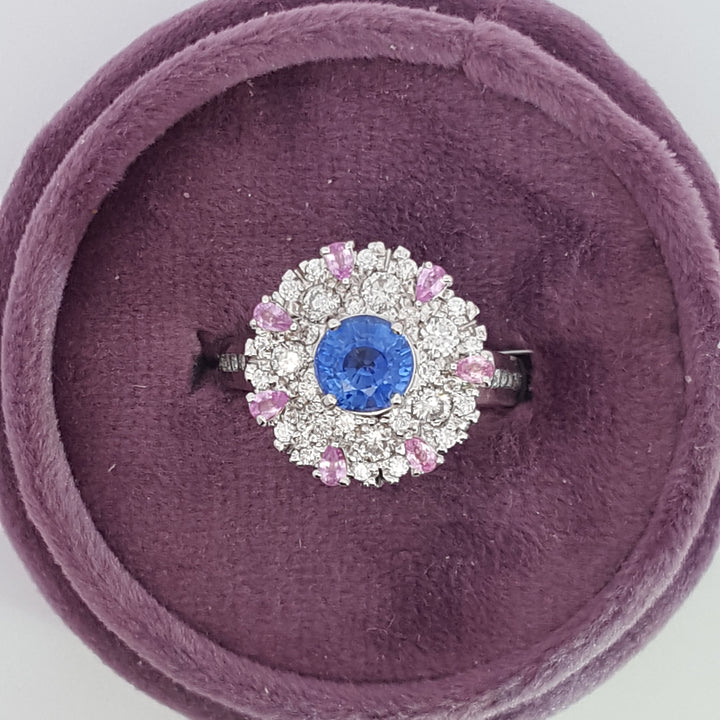 Luxury by Rene Hernandez The Pastel Ballerina Sapphire Ring