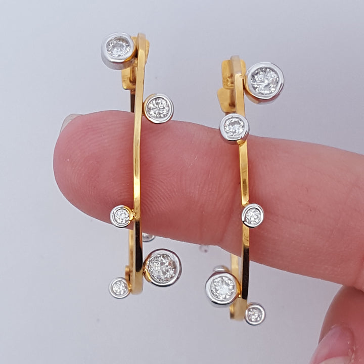 Luxury by Rene Hernandez Steampunk Diamond Bubble Hoops