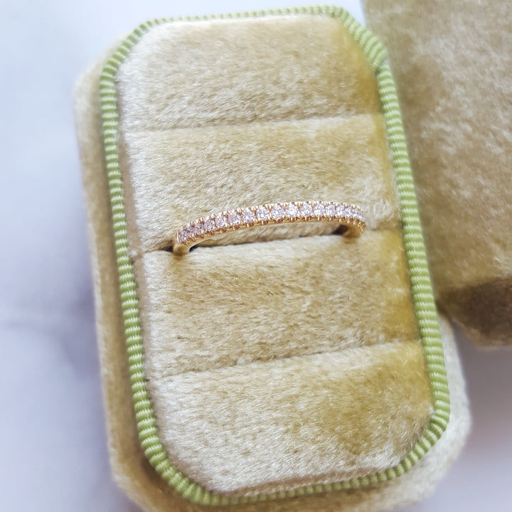 14K Yellow Gold Diamond Band