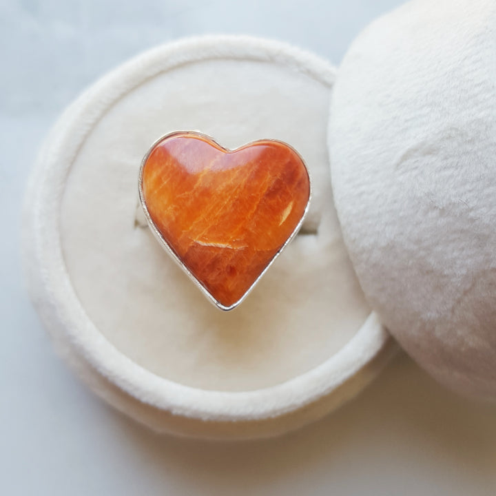 Orange Spiny Oyster Sterling Silver Set