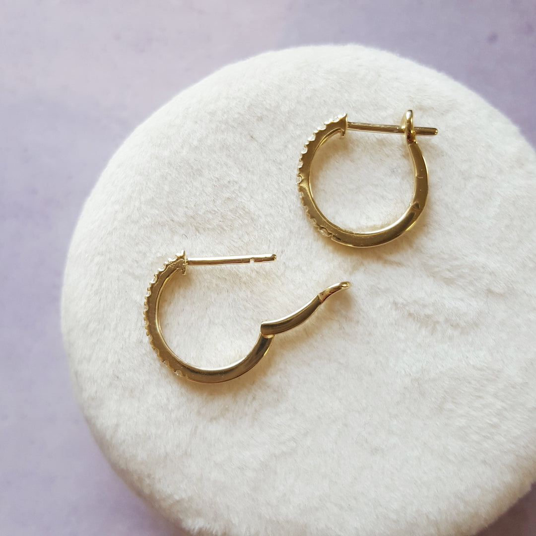 14K Yellow Gold Essential Mini Hoop Earrings