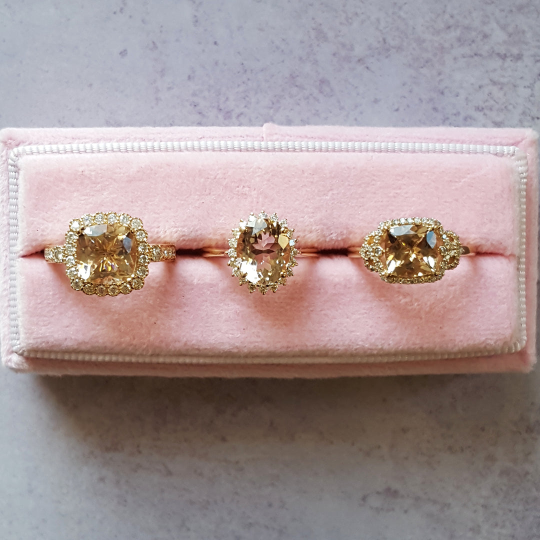14K Rose Gold Morganite Fashion Ring