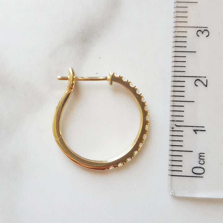 14K Yellow Gold Hoop Earrings