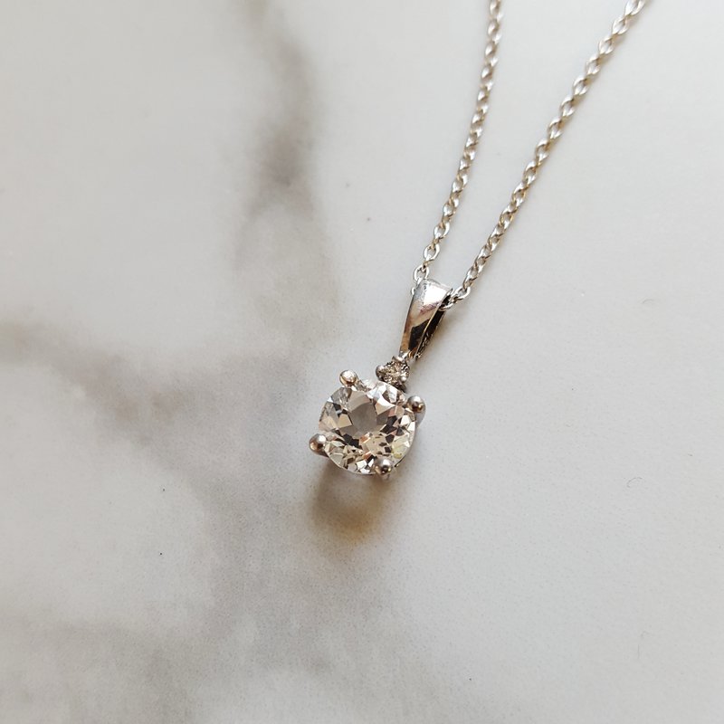 Sterling Silver Solitaire Birthstone Pendant