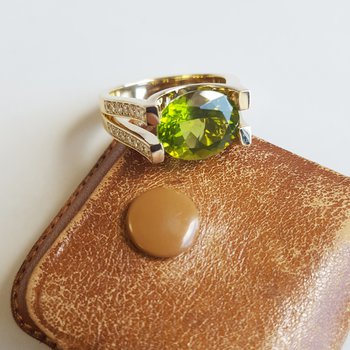 East and West Arizona Peridot Ring