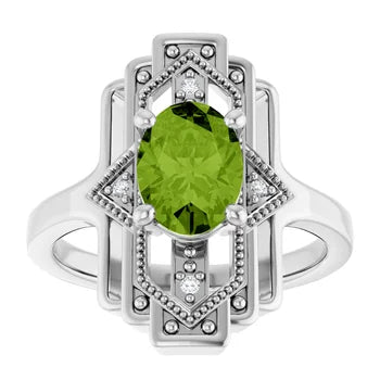 El Dorado Arizona Peridot & Diamond Ring