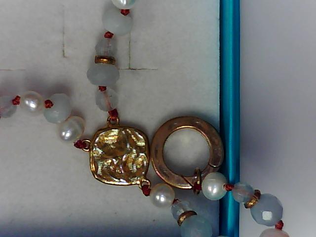 Precious Metal Gemstone Necklace