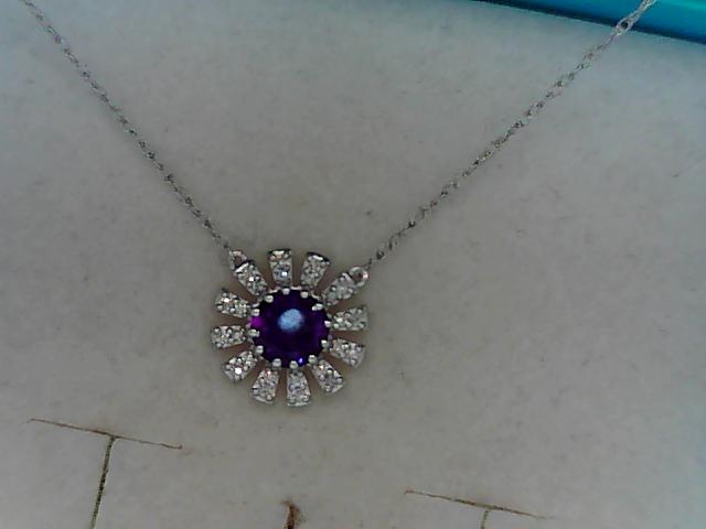 Precious Metal Gemstone Necklace