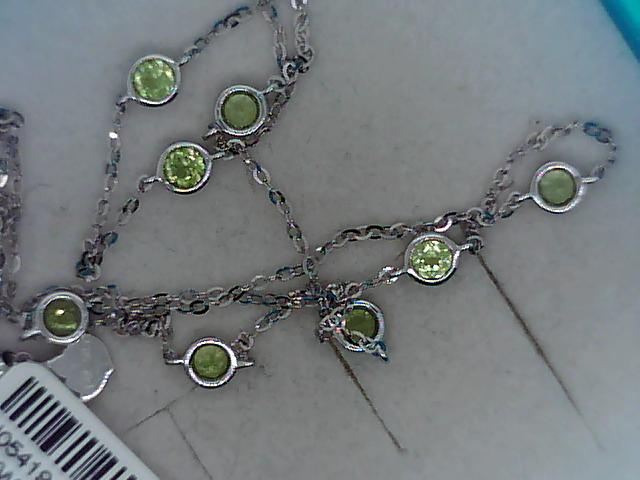 Precious Metal Gemstone Necklace
