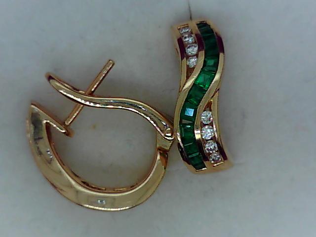 Precious Metal Gemstone Earring